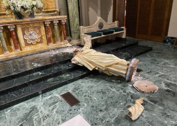 Violento ataque a la Catedral de San Patricio, El Paso, Texas