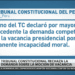Tribunal Constitucional, decisiones legales, opiniones legítimas y manipulaciones en camino
