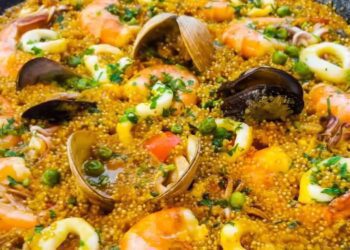 Receta para este fin de semana: Paella de Pescado y mariscos con Quinua