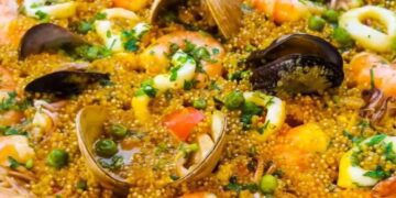 Receta para este fin de semana: Paella de Pescado y mariscos con Quinua