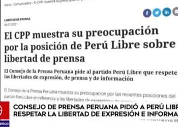 Realidad peruana: Aumentan amenazas contra la libertad de prensa