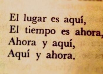Ahora es hora: una maravillosa oportunidad de empujar la palabra hacia la acción