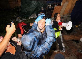 Pro-Israel y propalestinos se enfrentaron en la Universidad de California en Los Ángeles (UCLA)