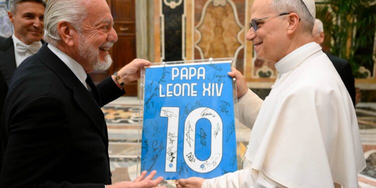 El Papa León XIV a los jugadores del Nápoles: “la victoria es fruto del trabajo en equipo”