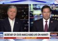 Entrevista al secretario de Estado Marco Rubio con el periodista Sean Hannity de Fox News