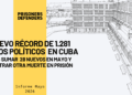 Prisoners Defenders informe sobre presos políticos en Cuba: régimen comunista continúa con más detenciones, encarcelamientos y castigos inhumanos